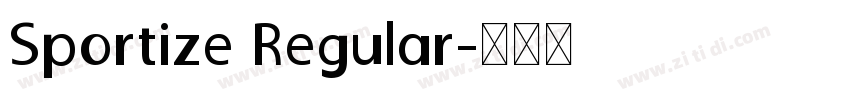 Sportize Regular字体转换